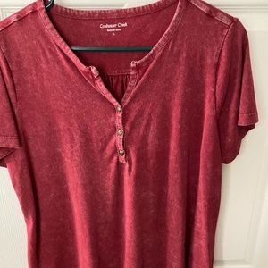 Coldwater Creek, henley style top, size L